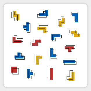 Tetris Bauhaus Sticker